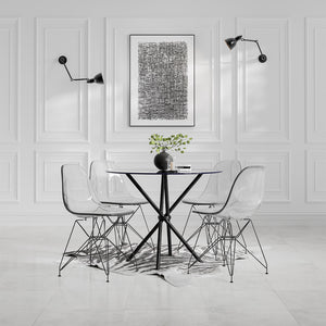 Casa Round Glass Dining Table