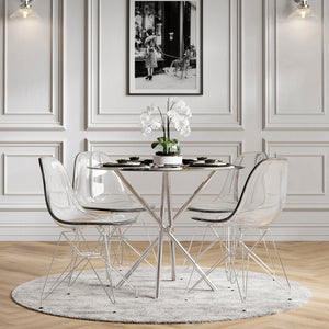 Casa Round Glass Dining Table