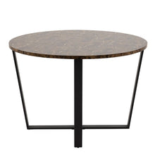 Load image into Gallery viewer, Amble Brown Marble Top Round Dining Table