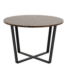 Load image into Gallery viewer, Amble Brown Marble Top Round Dining Table