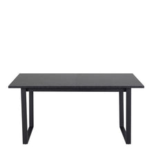 Load image into Gallery viewer, Amble Black Marble Effect Extendable Dining Table