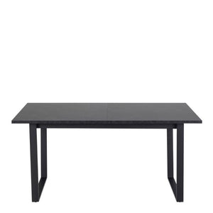 Amble Black Marble Effect Extendable Dining Table