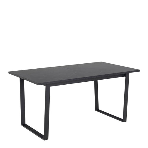 Amble Black Marble Effect Extendable Dining Table