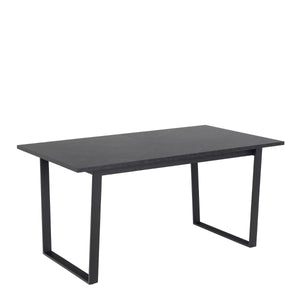 Amble Black Marble Effect Extendable Dining Table