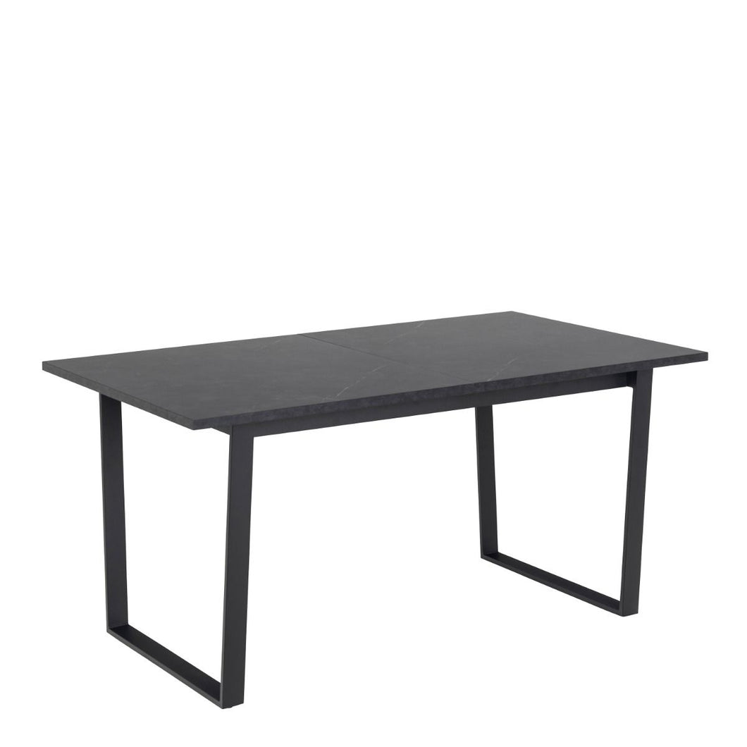 Amble Black Marble Effect Extendable Dining Table
