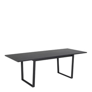 Amble Black Marble Effect Extendable Dining Table