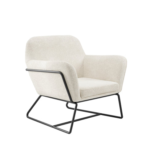 Charles Cream Boucle Armchair