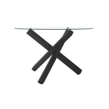 Load image into Gallery viewer, Capri Glass And Black Dining Table