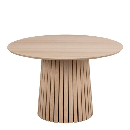 Christo Round White Oak Dining Table