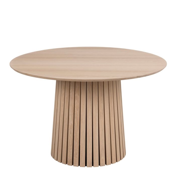 Christo Round White Oak Dining Table