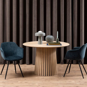 Christo Round White Oak Dining Table
