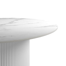 Load image into Gallery viewer, Fuji White Stone Marble Top Dining Table