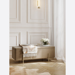 Lola Storage Ottoman Beige