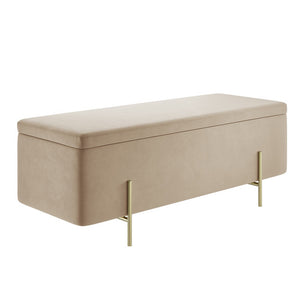 Lola Storage Ottoman Beige