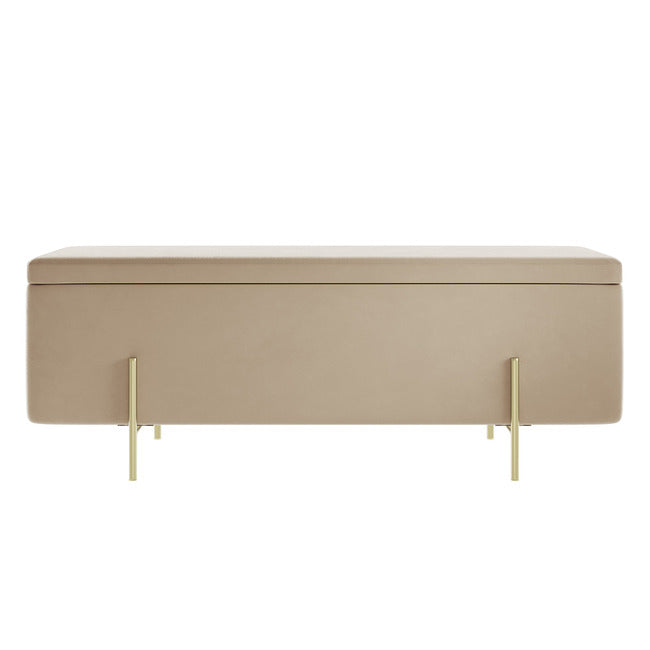 Lola Storage Ottoman Beige