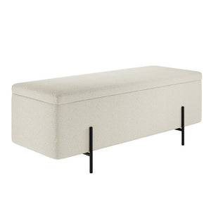 Lola Storage Ottoman Grey