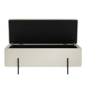 Lola Storage Ottoman Boucle