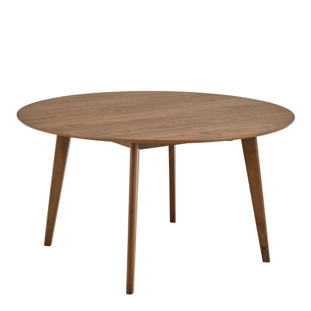 Roxby Round Dining Table in Walnut