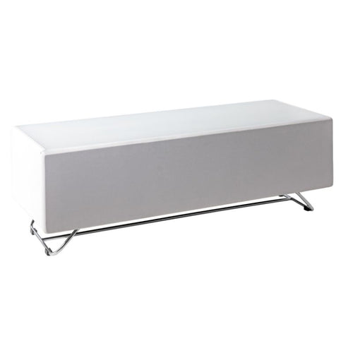 White High Gloss Chromium Concept 1200 TV Stand - The Home Collections