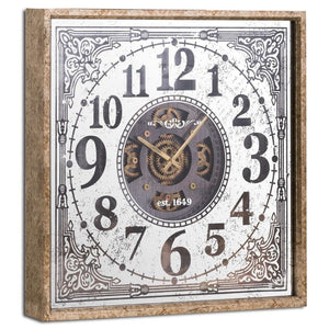 Mirrored Moving Mechanism Wall Clock
