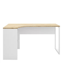 Load image into Gallery viewer, Home Office Function Plus Corner  Desk- White and Oak - The Home Collections