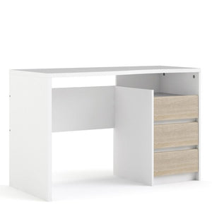 Function Plus Desk 3 drawers- White Oak