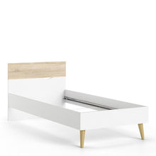 Load image into Gallery viewer, Kids Oslo Single Bed in White and Oak - The Home Collections