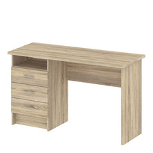 Load image into Gallery viewer, Home Office Function Plus Desk 3 Drawers in Oak - The Home Collections