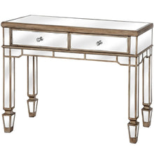 Load image into Gallery viewer, The Belfry Collection 2 Drawer Mirrored Console Table