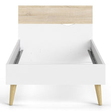 Load image into Gallery viewer, Kids Oslo Single Bed in White and Oak - The Home Collections