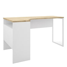 Load image into Gallery viewer, Home Office Function Plus Corner  Desk- White and Oak - The Home Collections