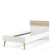 Load image into Gallery viewer, Kids Oslo Single Bed in White and Oak - The Home Collections