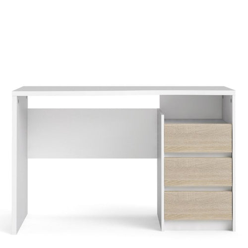 Function Plus Desk 3 drawers- White Oak
