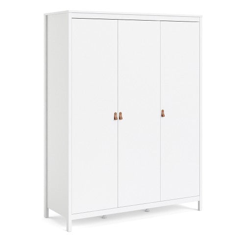 Barcelona White 3 Door Wardrobe