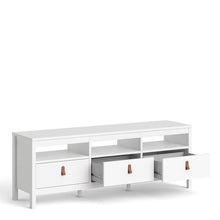 Load image into Gallery viewer, Barcelona White  3 Drawer TV Unit