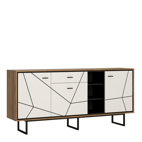 Brolo 3 Door Geometric Sideboard