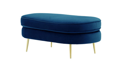 Kooper Blue Footstool