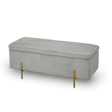 Load image into Gallery viewer, Lola Storage Ottoman Grey