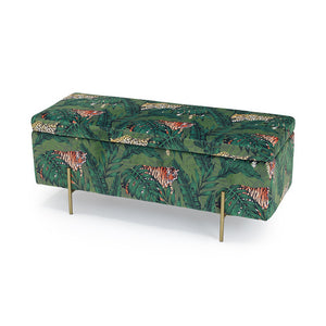 Lola Storage Ottoman Teal