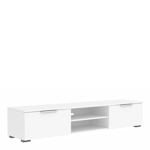 Match White 2 Drawer TV Unit