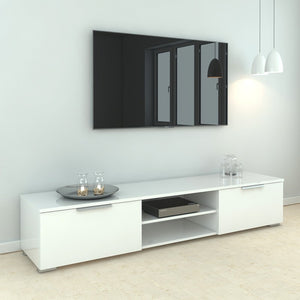 Match White 2 Drawer TV Unit