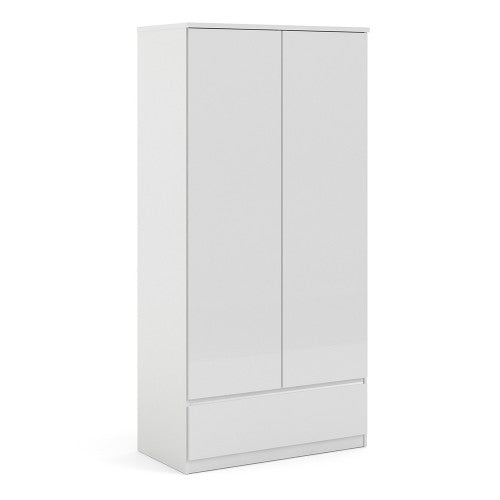 Naia White 2 Door Wardrobe