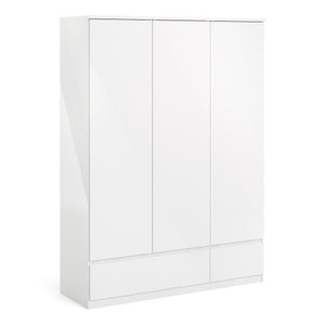 Naia White 2 Door Wardrobe