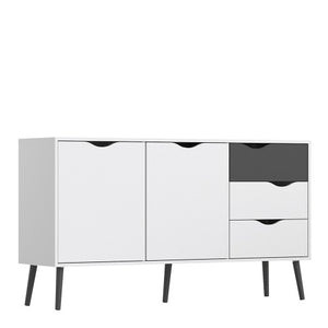 Oslo White Oak Drawer Sideboard