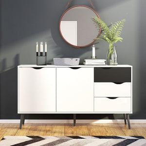 Oslo White Oak Drawer Sideboard