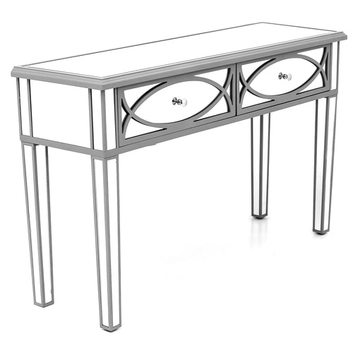 Paloma Mirrored Two Drawer Console