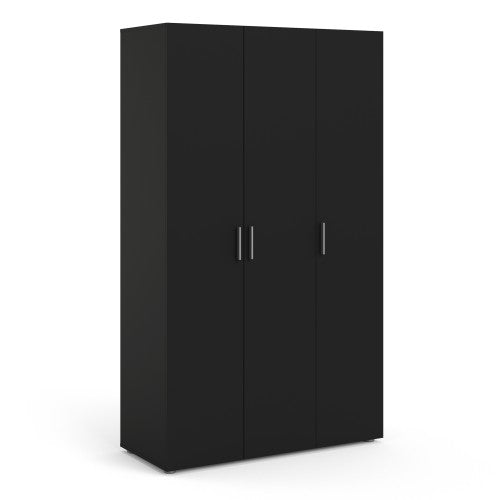 Pepe Black 3 Door Wardrobe