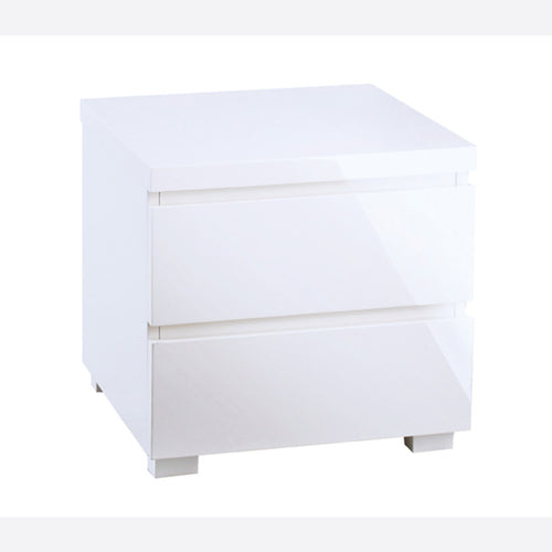 Puro 2 Drawer Bedside White