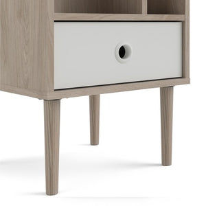 Rome White Bedside Table