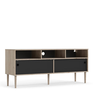 Rome Oak Sliding Doors TV Unit